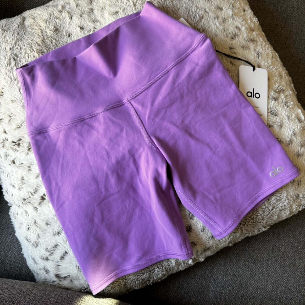 ALO Yoga Purple Bike Shorts